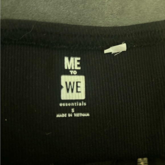 Me to We Pacsun black zip up tube top size S - Picture 3 of 4